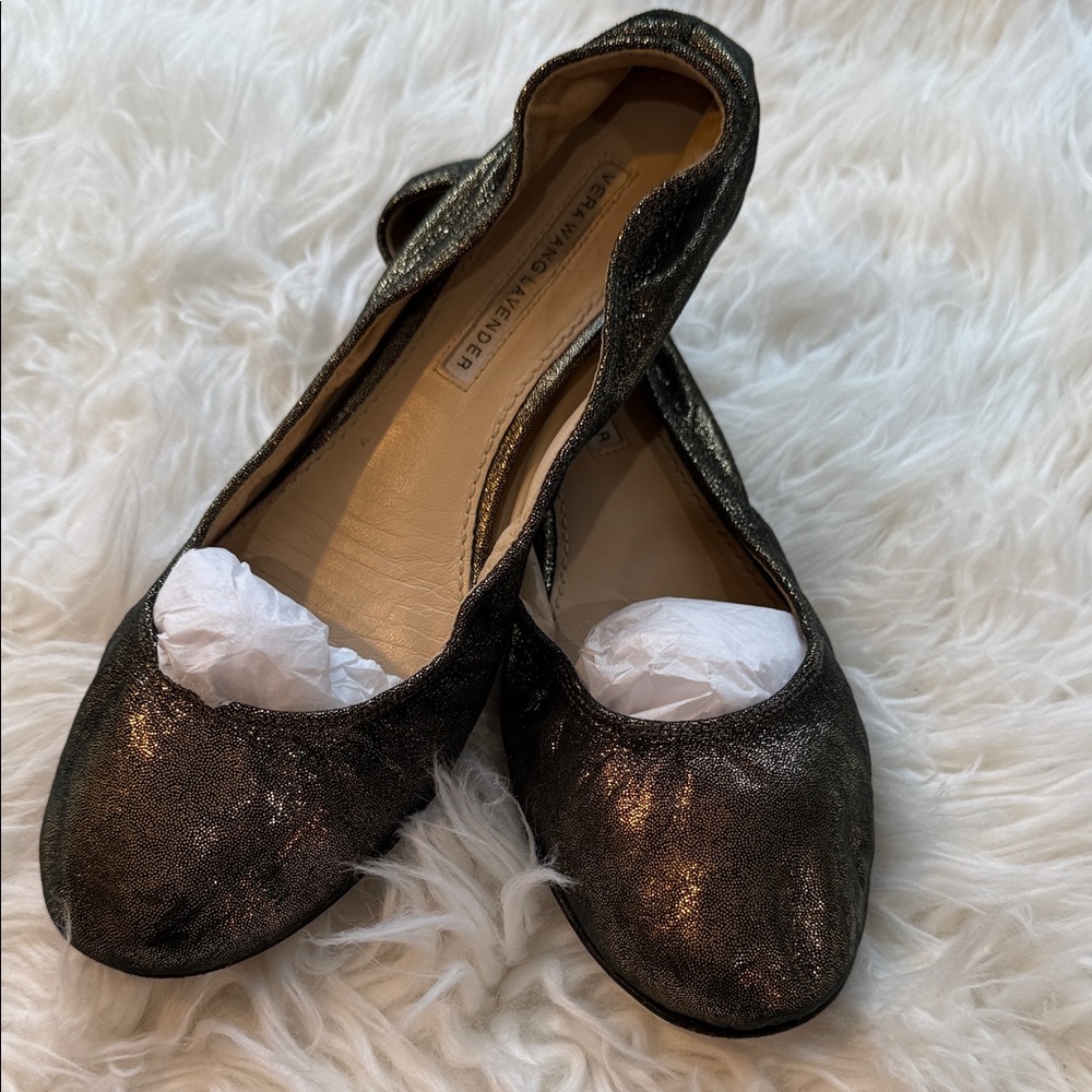 Vera Wang Lavender Ballet Flats Metallic